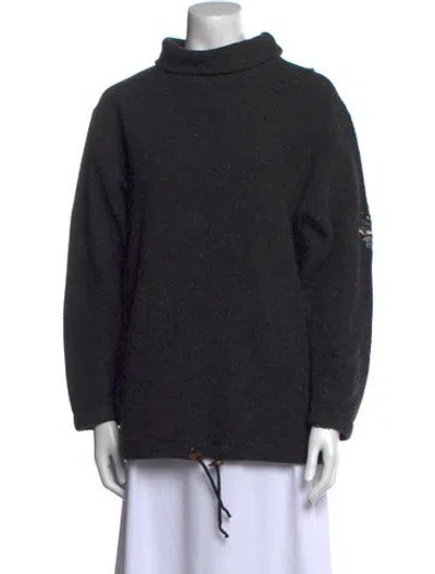 Pre-owned Bogner Turtleneck Long Sleeve Sweatshirt In Black
