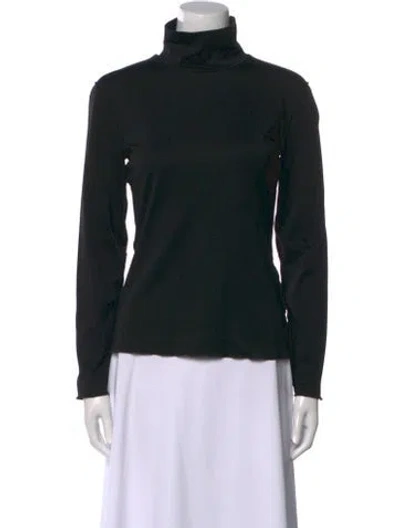 Pre-owned Bogner Turtleneck Long Sleeve Top In Black
