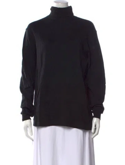 Pre-owned Bogner Turtleneck Long Sleeve Top In Black