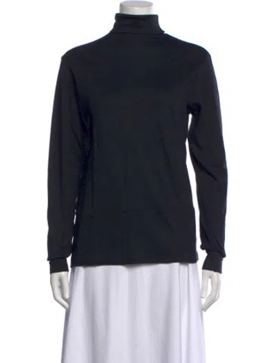 Pre-owned Bogner Turtleneck Long Sleeve Top In Black