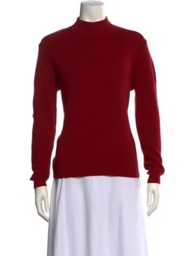 Pre-owned Bogner Turtleneck Sweater In Red