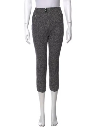 Pre-owned Bogner Tweed Pattern Straight Leg Pants In Grey