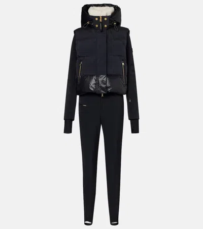 Bogner Ulla Hooded Zip Ski Suit In Black