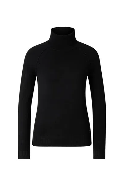 Bogner Vaiana Pure New Wool Cashmere Sweater In Black