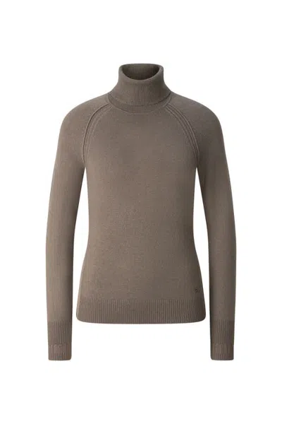 Bogner Vaiana Pure New Wool Cashmere Sweater In Animal Print