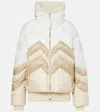 Bogner Valea Chevron-pattern Quilted Ski Jacket In White