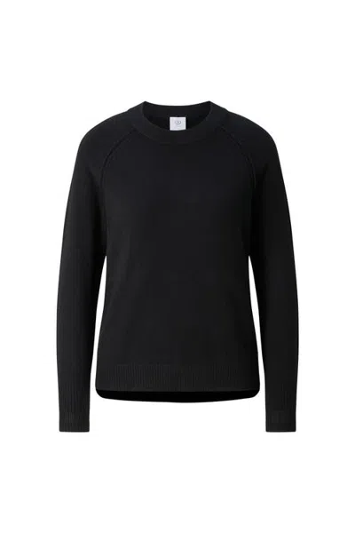 Bogner Vanessa Pure New Wool Cashmere Sweater In Black