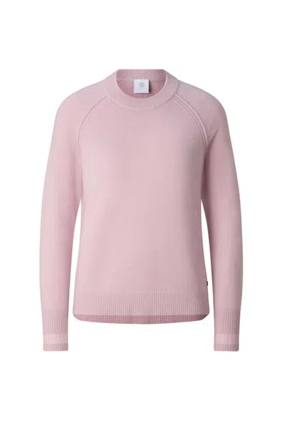 Bogner Vanessa Pure New Wool Cashmere Sweater In Pink