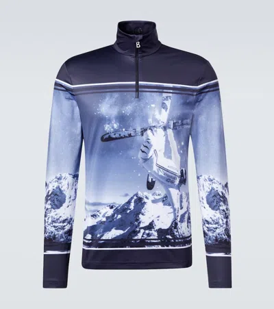 Bogner Verti Printed Ski Top In Multi