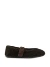 Bogner Vienna Shearling-effect Elasticated Ballet Flats In Multi