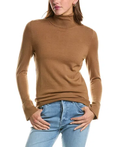 Bogner Vinny 1 Wool & Silk-blend Knit Top In Brown