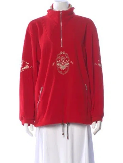 Pre-owned Bogner Vintage Graphic Print Sweatshirt In Red