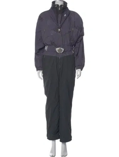 Pre-owned Bogner Vintage Mock Neck Jumpsuit In Gray