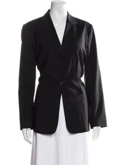 Pre-owned Bogner Virgin Wool Blazer In Black