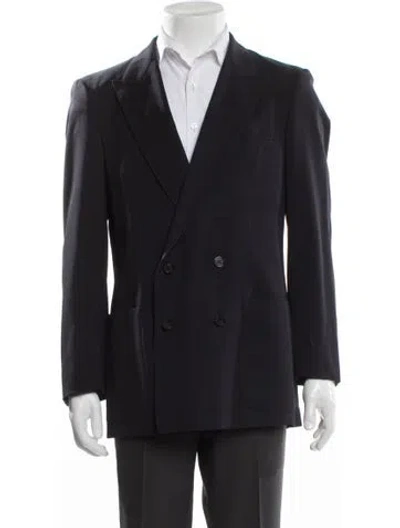 Pre-owned Bogner Virgin Wool Blazer In Blue