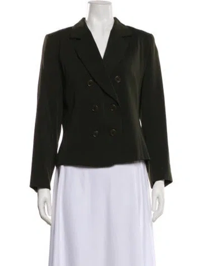 Pre-owned Bogner Virgin Wool Blazer In Green