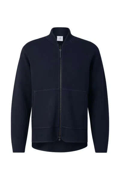 Bogner Virgin Wool Cardigan Everest In Blue