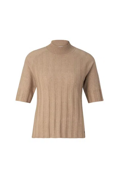 Bogner Virgin Wool Cashmere Shirt Tina In Nude