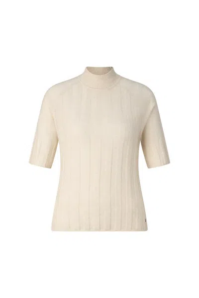 Bogner Virgin Wool Cashmere Shirt Tina In Neutral