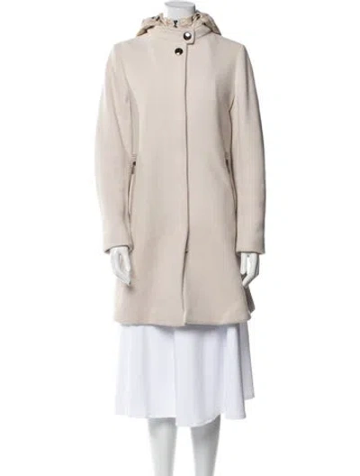 Pre-owned Bogner Virgin Wool Coat In Neutral