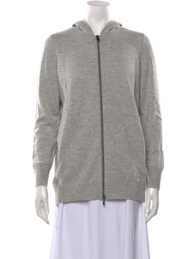 Pre-owned Bogner Virgin Wool Crew Neck Sweater In Grey/metallic