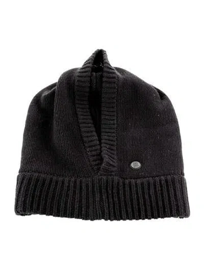 Pre-owned Bogner Virgin Wool Detachable Hoodie In Black
