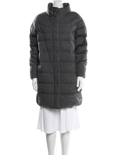 Pre-owned Bogner Virgin Wool Down Coat In Grey