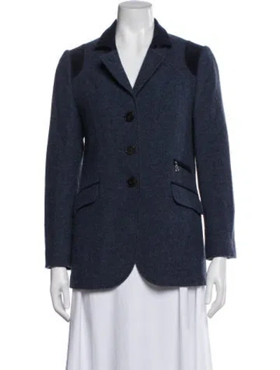 Pre-owned Bogner Virgin Wool Jacket In Blue