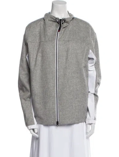 Pre-owned Bogner Virgin Wool Jacket In Gray