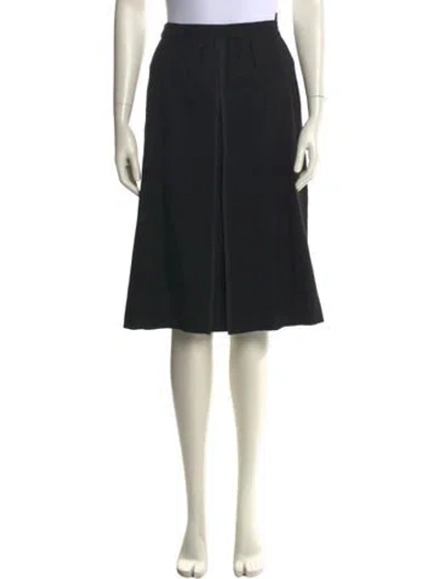 Pre-owned Bogner Virgin Wool Knee-length Skirt In Black