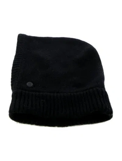 Pre-owned Bogner Virgin Wool Knit Hoodie In Black