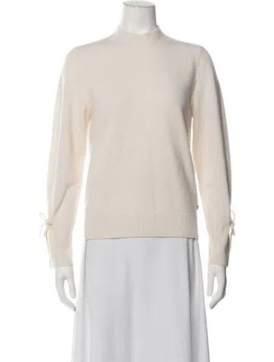 Pre-owned Bogner Virgin Wool Mock Neck Sweater W/ Tags In Neutrals