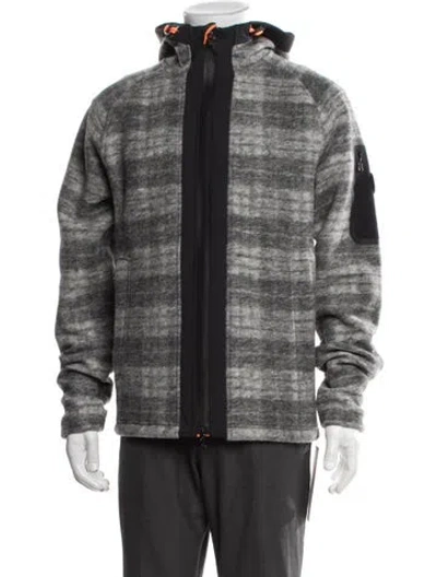 Pre-owned Bogner Virgin Wool Patterned Jacket In Grey