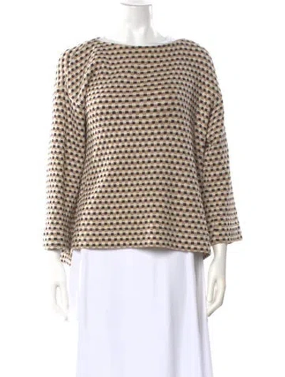 Pre-owned Bogner Virgin Wool Printed Sweater