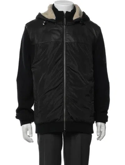 Pre-owned Bogner Virgin Wool Puffer Coat In Black