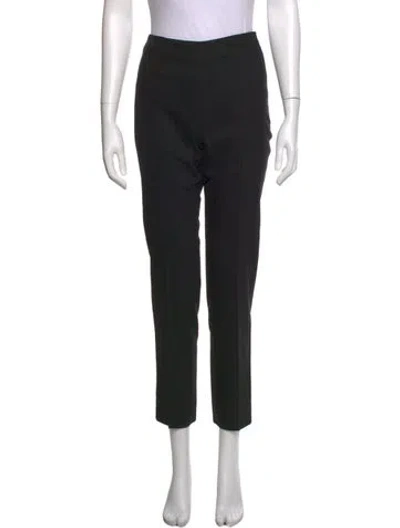 Pre-owned Bogner Virgin Wool Straight Leg Pants In Black