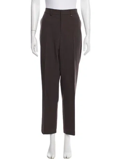 Pre-owned Bogner Virgin Wool Straight Leg Pants In Brown