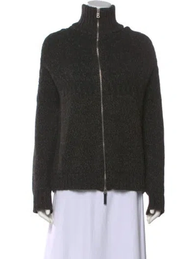 Pre-owned Bogner Virgin Wool Turtleneck Sweater In Gray