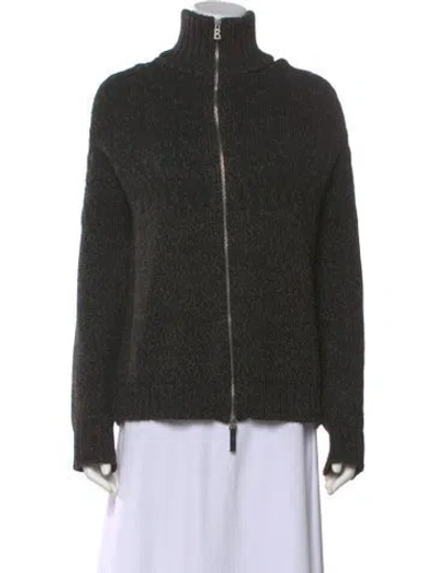 Pre-owned Bogner Virgin Wool Turtleneck Sweater In Grey