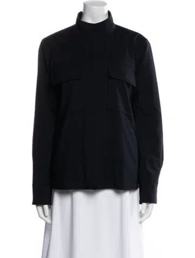 Pre-owned Bogner Virgin Wool Utility Jacket In Blue