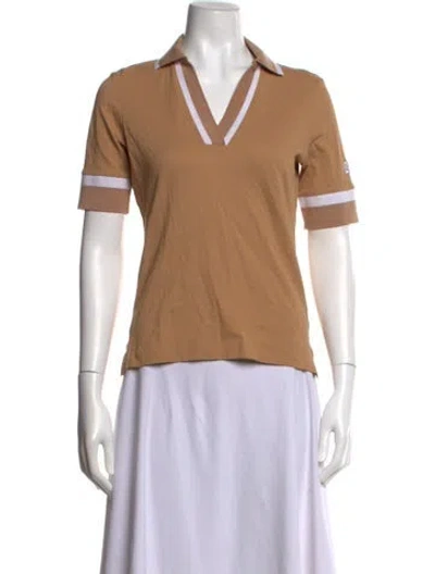 Pre-owned Bogner V-neck Short Sleeve Polo In Neutral