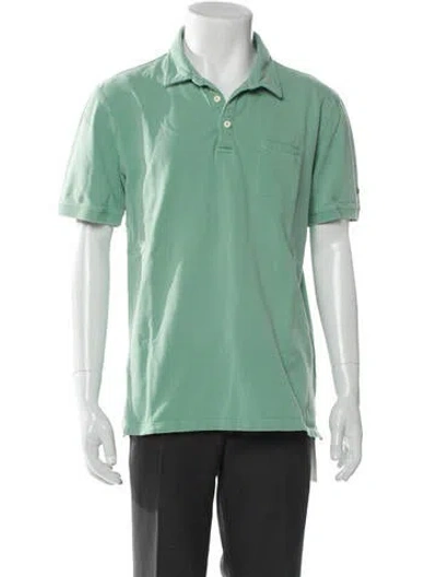 Pre-owned Bogner V-neck Short Sleeve Polo Shirt In Green