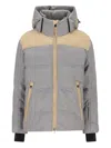 Bogner Wali-d Panelled Hooded Ski Jacket In Gray