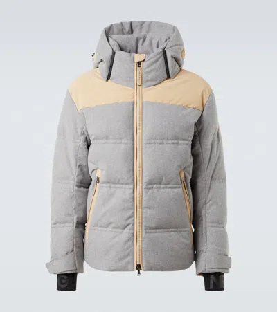 Bogner Wali Hooded Down Ski Jacket In Gray