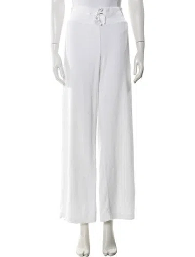 Pre-owned Bogner Wide Leg Pants In White
