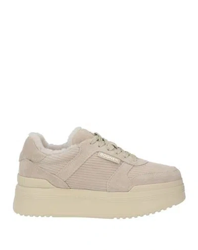 Bogner Woman Sneakers Sand Size 9 Leather In Beige