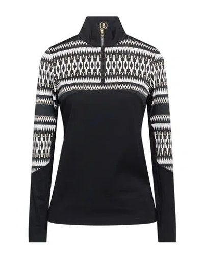 Bogner Woman T-shirt Black Size 4 Polyamide, Elastane