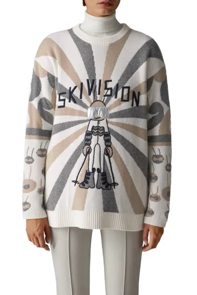Bogner Women's Knit Pullover Sweater In Ski Vision Multi-color