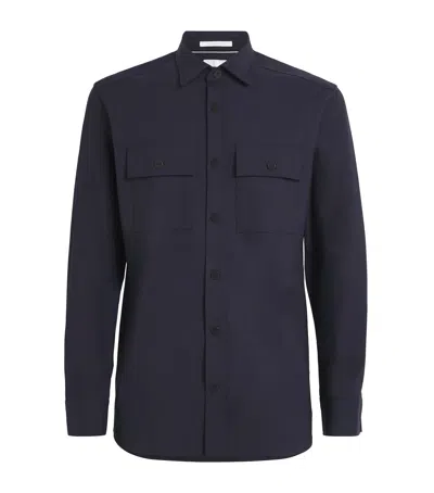 Bogner Wool-blend Clive Shirt In Blue