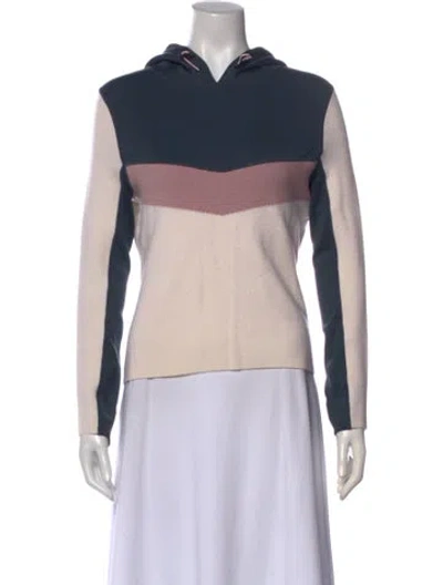 Pre-owned Bogner Wool Colorblock Pattern Hoodie In Neutral